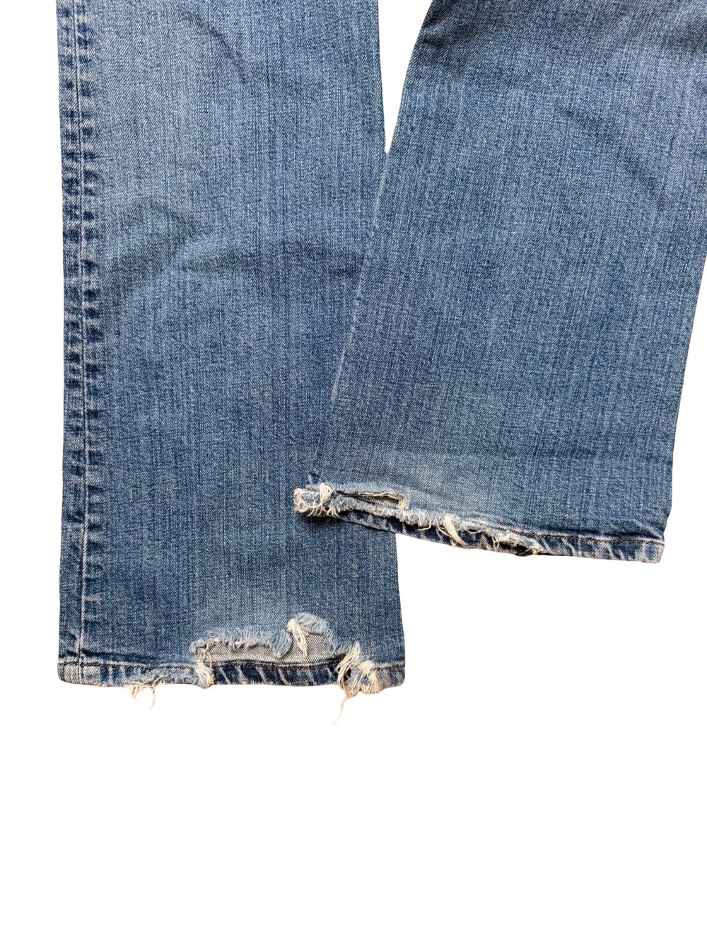 Salt Mercer Street Low Rise Distressed Bootcut Flare Blue Jeans Size S 28x31 - Picture 7 of 7
